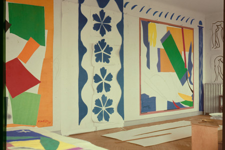 Matisse’s studio, Hôtel Régina, Nice, c. 1953. Photo: Lydia Delectorskaya. © 2014 Succession H. Matisse