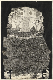 Jean Dubuffet (French, 1901-1985). Le Vin de barbe. 1959. Torn-and-pasted paper with ink and ink transfer on paper, composition and sheet: 20 x 13 1/4&#34; (50.8 x 33.6 cm). The Museum of Modern Art, New York. Nina and Gordon Bunshaft Bequest, 1995. © 2014 Artists Rights Society (ARS), New York /ADAGP, Paris.
