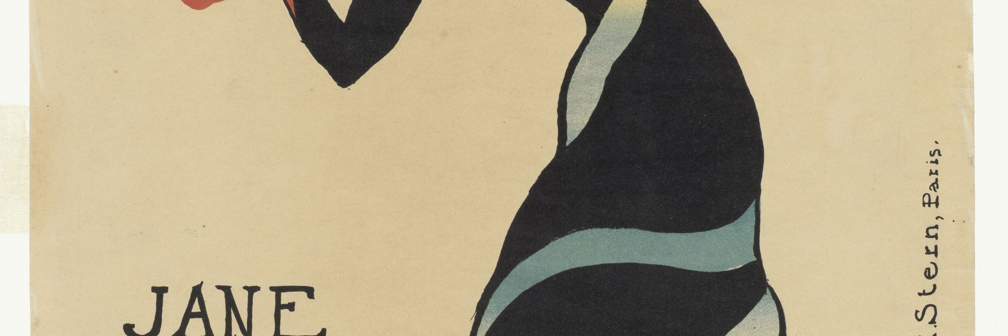 Henri de Toulouse-Lautrec (French, 1864–1901). Jane Avril. 1899. Lithograph, sheet: 22 1/16 × 15″ (56 × 38.1 cm). The Museum of Modern Art, New York. Gift of Abby Aldrich Rockefeller, 1946