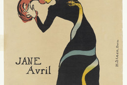 Henri de Toulouse-Lautrec (French, 1864–1901). Jane Avril. 1899. Lithograph, sheet: 22 1/16 × 15″ (56 × 38.1 cm). The Museum of Modern Art, New York. Gift of Abby Aldrich Rockefeller, 1946