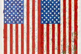 Jasper Johns. Flags I. 1973. Screenprint, 27 3/8 × 35 1/4″ (69.5 × 89.5 cm). Publisher: the artist and Simca Print Artists Inc., New York. Printer: Simca Print Artists Inc., New York. Edition: artist’s proof before the edition of 65. Gift of Barbara Bertozzi Castelli, New York, 2011. © 2012 Jasper Johns/Licensed by VAGA, New York