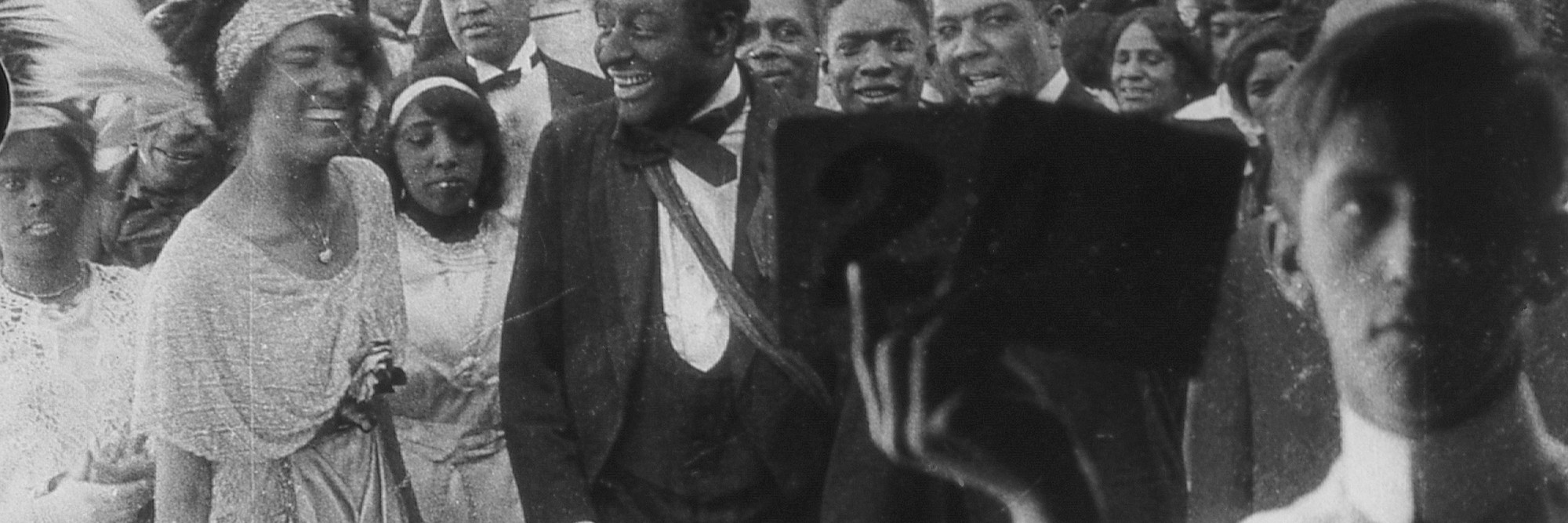 Production still from Bert Williams Lime Kiln Field Day Project. 1913. Odessa Warren Grey and Bert Williams