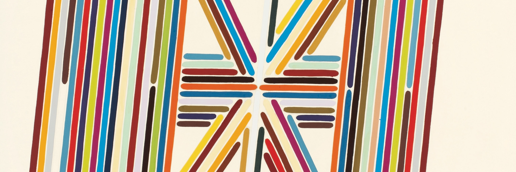 Tauba Auerbach. The Whole Alphabet, From the Center Out, Digital, V. 2006. Gouache on paper on panel 30 × 22″ (76.2 × 55.9 cm). Private Collection © 2011 Tauba Auerbach. Courtesy Paula Cooper Gallery, New York