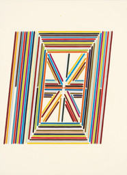 Tauba Auerbach. The Whole Alphabet, From the Center Out, Digital, V. 2006. Gouache on paper on panel 30 × 22″ (76.2 × 55.9 cm). Private Collection © 2011 Tauba Auerbach. Courtesy Paula Cooper Gallery, New York