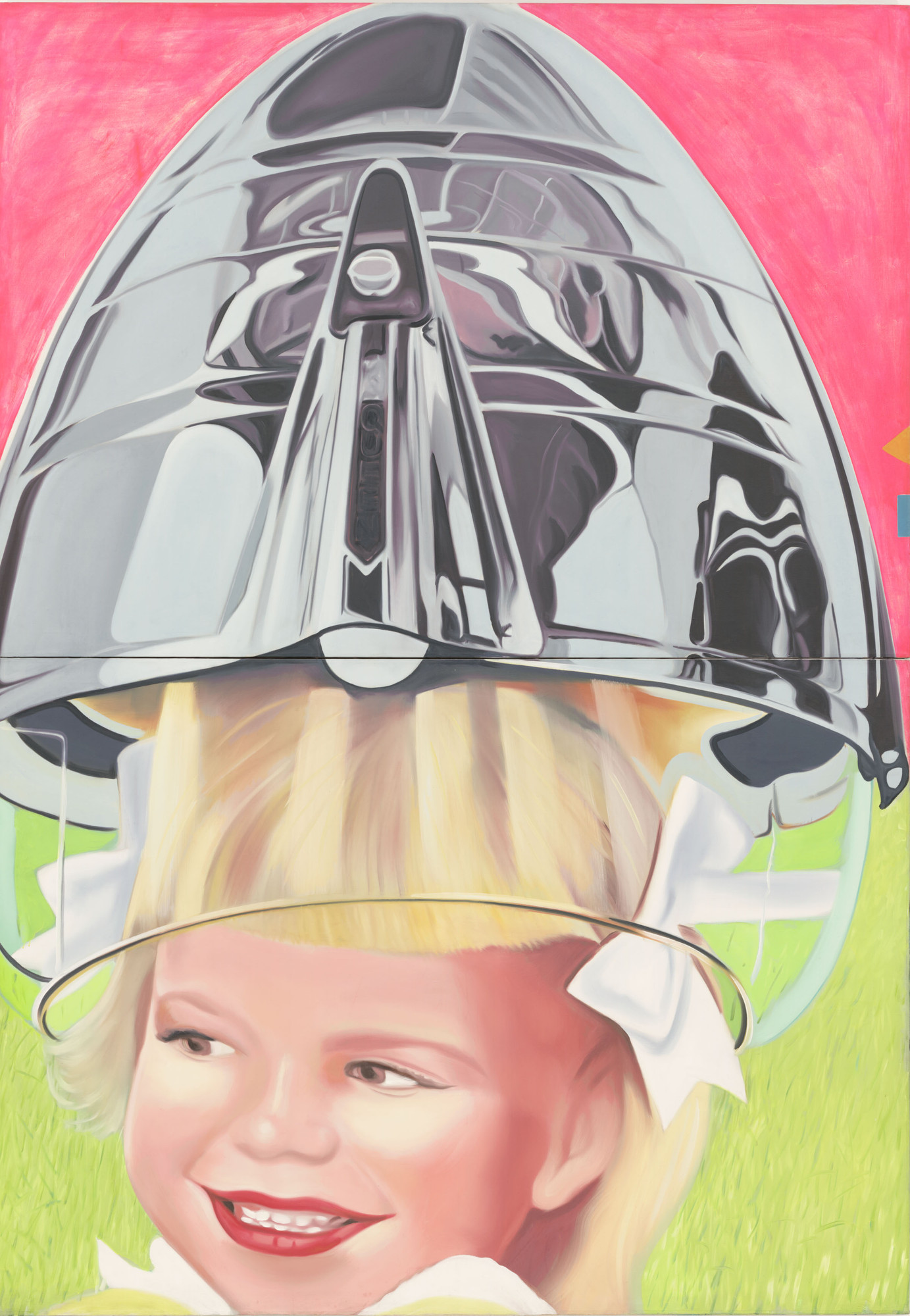 James Rosenquist. F-111 (detail). 1964–65. Oil on canvas with aluminum, 23 sections. 10 x 86’ (304.8 x 2621.3 cm). Gift of Mr. and Mrs. Alex L. Hillman and Lillie P. Bliss Bequest (both by exchange). © 2011 James Rosenquist/Licensed by VAGA, New York