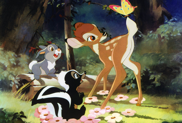 Bambi. 1942. USA. Directed by James Algar, Samuel Armstrong, David Hand, Graham Heid, Bill Roberts, Paul Satterfield, Norman Wright. Image courtesy Walt Disney Pictures/Photofest