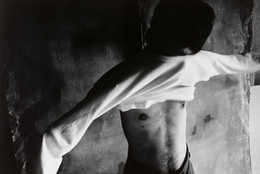 Shomei Tomatsu (Japanese, 1930-2012). Tomitarō Shimotani, Nagasaki, from the series Hibakusha. 1961. Gelatin silver print, 13 × 18 3/4&#34; (33 × 47.6 cm). The Museum of Modern Art, New York. Gift of the artist. © 2015 Shomei Tomatsu