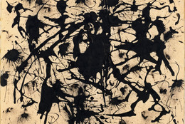 Jackson Pollock (American, 1912–1956). Untitled. c. 1950. Ink on paper, 17 1/2 x 22 1/4″ (44.5 x 56.6 cm). The Museum of Modern Art, New York. Gift of Jo Carole and Ronald S. Lauder in honor of Eliza Parkinson Cobb, 1982. © 2015 Pollock-Krasner Foundation/Artists Rights Society (ARS), New York