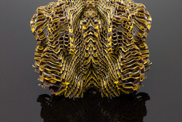 Neri Oxman (American, b. Israel 1976), Mediated Matter Group (est. 2010), Massachusetts Institute of Technology, Cambridge, MA (est. 1861), W. Craig Carter (American, b. 1961), MIT Materials Science and Engineering (est. 1974), Stratasys (est. 1989). Imaginary Beings (Medusa 2). 2012. Objet Connex500 Multi-material 3-D Bitmap Printer and colored digital powders and materials. The Museum of Modern Art, New York. Committee on Architecture and Design Funds