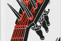 Luba Lukova. There Is No Death for the Songs. 1987. Silkscreen, 25 1/2 × 38″ (64.8 × 96.5 cm). The Museum of Modern Art, New York. Gift of the designer, 1998