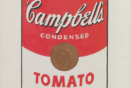 Andy Warhol (American, 1928–1987). Campbell’s Soup Cans (detail). 1962. Synthetic polymer paint on 32 canvases, each 20 × 16″ (50.8 × 40.6 cm). The Museum of Modern Art, New York. Partial gift of Irving Blum. Additional funding provided by Nelson A. Rockefeller Bequest, gift of Mr. and Mrs. William A.M. Burden, Abby Aldrich Rockefeller Fund, gift of Nina and Gordon Bunshaft in honor of Henry Moore, Lillie P. Bliss Bequest, Philip Johnson Fund, Frances R. Keech Bequest, gift of Mrs. Bliss Parkinson, and Florence B. Wesley Bequest (all by exchange)