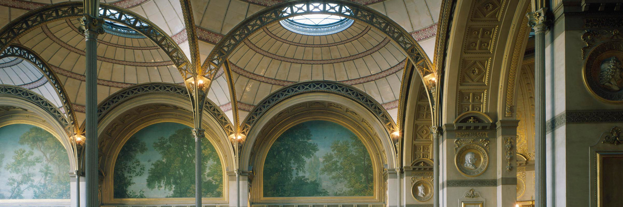 Henri Labrouste. Bibliothèque nationale, Paris. 1854–75. View of the reading room. © Georges Fessy