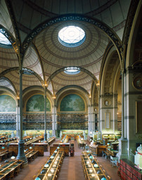 Henri Labrouste. Bibliothèque nationale, Paris. 1854–75. View of the reading room. © Georges Fessy