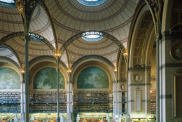 Henri Labrouste. Bibliothèque nationale, Paris. 1854–75. View of the reading room. © Georges Fessy