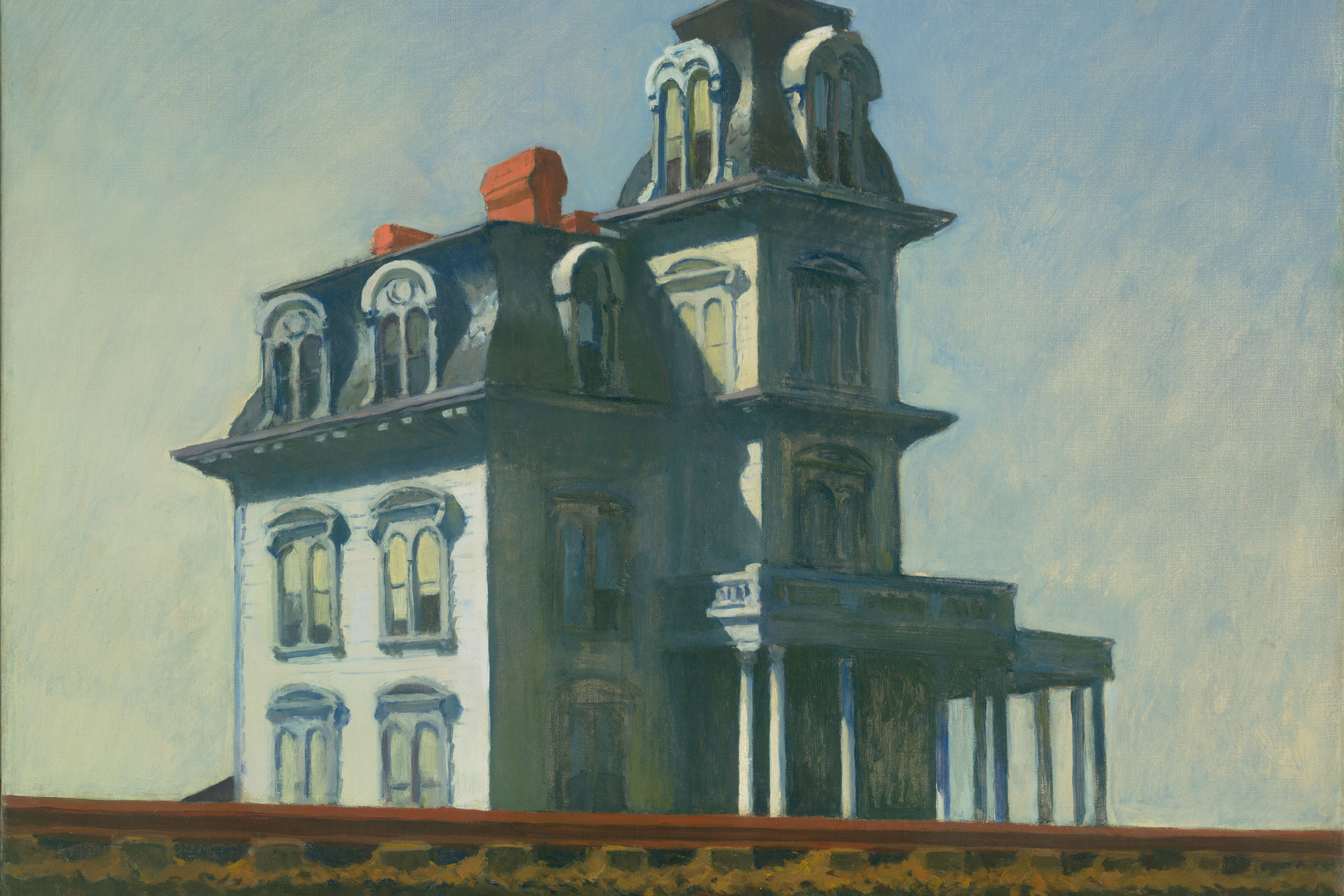 Edward Hopper. House by the Railroad. 1925. Oil on canvas, 24 × 29″ (61 × 73.7 cm). The Museum of Modern Art, New York. Given anonymously. Digital Image © The Museum of Modern Art, New York, Digital Imaging Studio