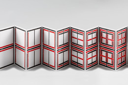 James Siena. Sequence One. 2009–10. Illustrated book with 36 woodcuts, page: 16 15/16 × 13 7/16″ (43 × 34.1 cm); overall (closed): 17 × 13 7/16 × 1 1/8″ (43.2 × 34.2 × 2.8 cm). Publisher and printer: Flying Horse Editions, Orlando, Fla. Edition: 20. The Museum of Modern Art, New York. General Print Fund. © 2012 James Siena