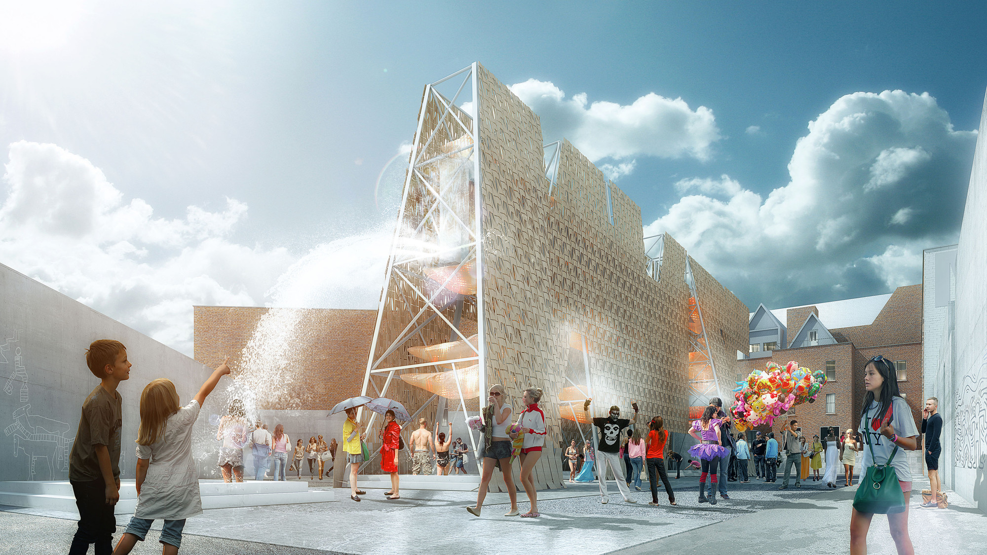 Young Architects Program 2018 Moma Party Wall Rendering 2018 Young Architects Program Moma Ps1