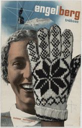 Herbert Matter. Engelberg Trübsee, promotional poster for Engelberg, Switzerland. 1936. Two-color gravure, 40″ × 25¼″ (101.6 × 64.1 cm). Gift of the designer. © 2013 Alexander Matter