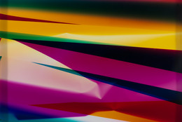 Walead Beshty (American, b. England 1976). Three Color Curl (CMY: Irvine, California, August 19th 2008, Fuji Crystal Archive Type C). 2008. Color photographic paper, 97 5/8 × 51 1/8ʺ (248 × 129.9 cm). Fund for the Twenty-First Century. © 2016 Walead Beshty