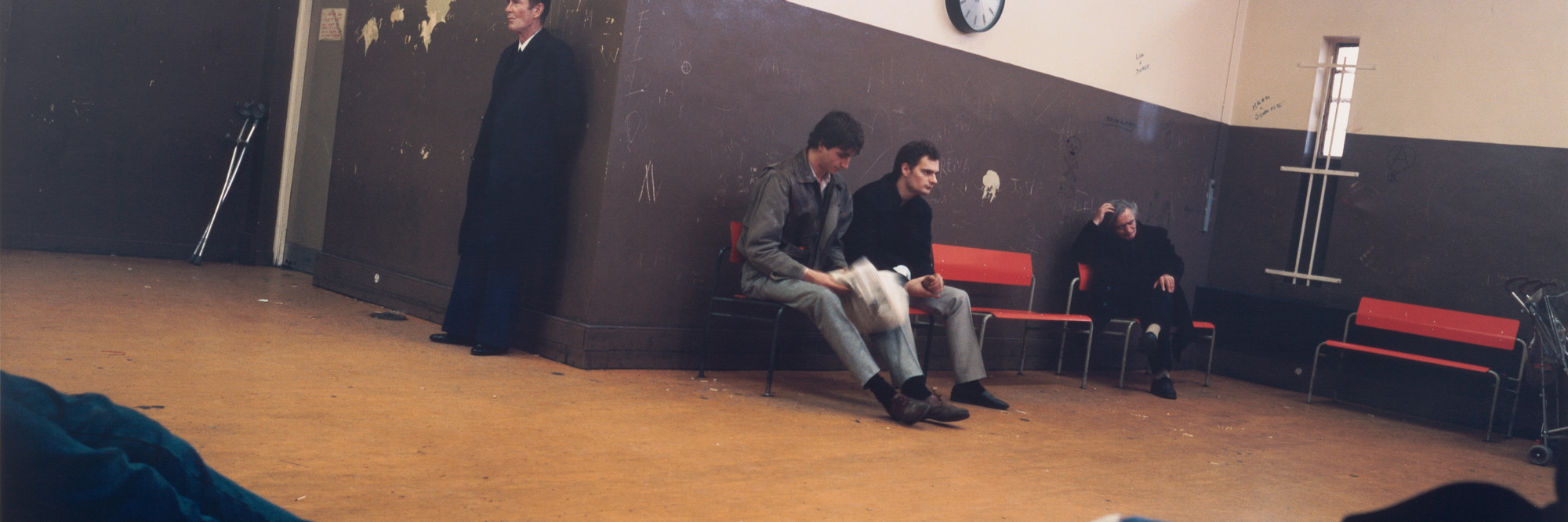 Paul Graham (British, b. 1956). Waiting Room, Poplar DHSS, East London. 1985. Chromogenic color print, 26 3/4 × 34 5/8″ (68 × 88.1 cm). The Museum of Modern Art, New York. Acquired through the generosity of Shirley C. Burden