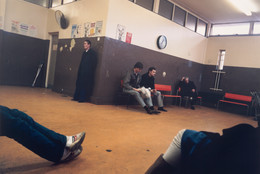 Paul Graham (British, b. 1956). Waiting Room, Poplar DHSS, East London. 1985. Chromogenic color print, 26 3/4 × 34 5/8″ (68 × 88.1 cm). The Museum of Modern Art, New York. Acquired through the generosity of Shirley C. Burden