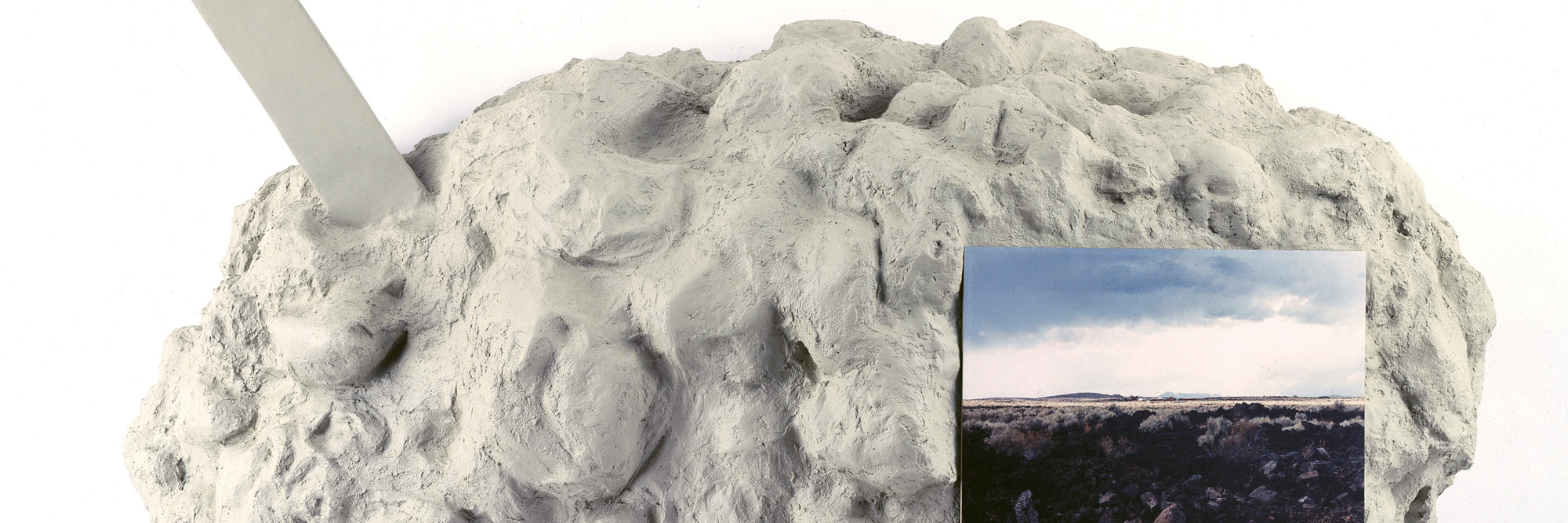 Rachel Harrison (American, b. 1966). The Game. 1998. Wood, polystyrene, cement, acrylic, and chromogenic prints, 60 x 27 x 21 inches (152.4 x 68.6 x 53.3 cm). © Rachel Harrison. Courtesy of the artist and Greene Naftali, New York