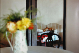JoAnn Verburg (American, b. 1950). Untitled (Jim Sleeping, Spoleto). 1988. Chromogenic color print, 20 × 29 1/4″ (50.8 × 74.3 cm). The Museum of Modern Art, New York. E.T. Harmax Foundation Fund