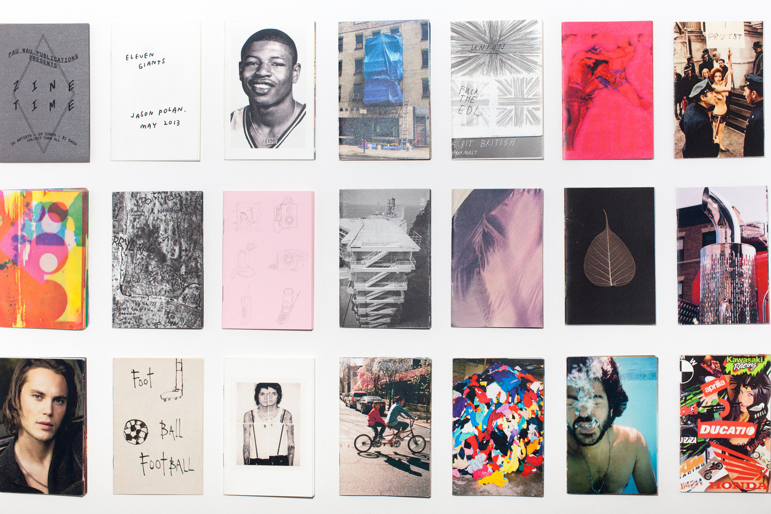 Pau Wau Publications from Zine Time, June 16, 2013. Photograph: Dave Geeting