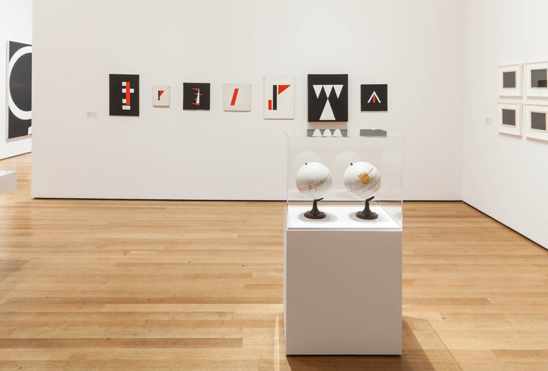 Installation view of Transmissions: Art in Eastern Europe and Latin America, 1960–1980, The Museum of Modern Art, New York, September 5, 2015–January 3, 2016. Photo: Thomas Griesel. © 2015 The Museum of Modern Art, New York
