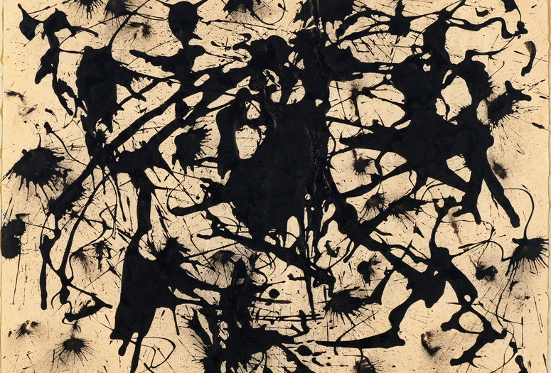 Jackson Pollock. Untitled. c. 1950. Ink on paper, 17 1/2 x 22 1/4" (44.5 x 56.6 cm). The Museum of Modern Art, New York. Gift of Jo Carole and Ronald S. Lauder in honor of Eliza Parkinson Cobb, 1982. © 2015 Pollock-Krasner Foundation/Artists Rights Society (ARS), New York
