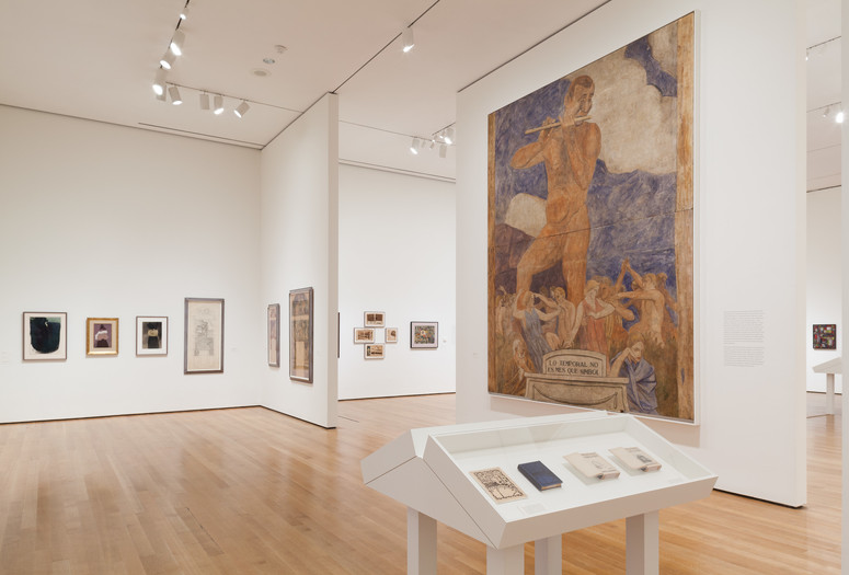Installation view of Joaquín Torres-García: The Arcadian Modern at The Museum of Modern Art, New York (October 25, 2015–February 15, 2016). Photo by Jonathan Muzikar. © 2015 The Museum of Modern Art, New York