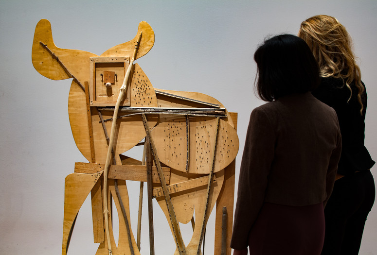 Installation view of Picasso Sculpture. The Museum of Modern Art, New York, September 14, 2015–February 7, 2016. © 2015 The Museum of Modern Art. Photo: Pablo Enriquez.
