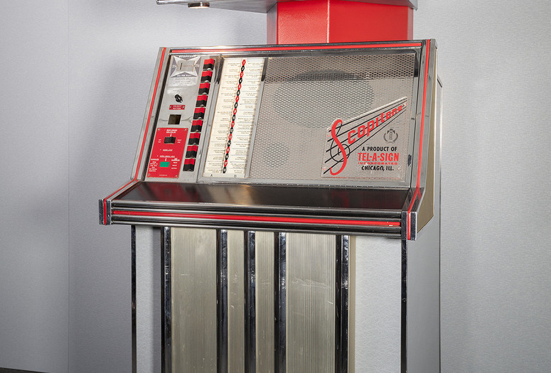 Scopitone ST36. 1963. 16mm film jukebox. Manufacturer: Scopitone, Inc. (a subsidiary of Tel-a-Sign Inc., Chicago). The Museum of Modern Art, New York. Film Study Center Special Collections