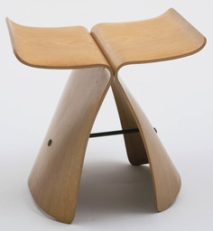 Sori Yanagi. Butterfly Stool. 1956. Molded plywood and metal, 15½ × 17⅜ × 12⅛&#34; (39.4 × 44.1 × 30.8 cm). Manufactured by Tendo Co., Ltd., Tokyo. The Museum of Modern Art, New York. Gift of the designer, 1958