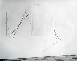 Dorothea Rockburne. Neighbourhood. 1973. Transparentized paper, pencil, and colored pencil on wall, 160 x 90” (406.4 x 228.6 cm). The Museum of Modern Art, New York. Gift of J. Frederic Byers III, 1978. © 2013 Dorothea Rockburne / Artists Rights Society (ARS), New York