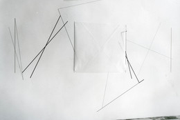 Dorothea Rockburne. Neighbourhood. 1973. Transparentized paper, pencil, and colored pencil on wall, 160 x 90” (406.4 x 228.6 cm). The Museum of Modern Art, New York. Gift of J. Frederic Byers III, 1978. © 2013 Dorothea Rockburne / Artists Rights Society (ARS), New York