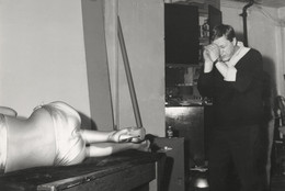 Robert Brownjohn. Preparatory study for Goldfinger title sequence. 1964. Silver-gelatin print. Photograph by Herbert Spencer. The Museum of Modern Art, New York. Gift of Don Goeman. © 2012 Eliza Brownjohn