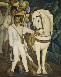 Diego Rivera. Agrarian Leader Zapata. 1931. Fresco, 7' 9 3/4" x 6' 2" (238.1 x 188 cm). The Museum of Modern Art. Abby Aldrich Rockefeller Fund