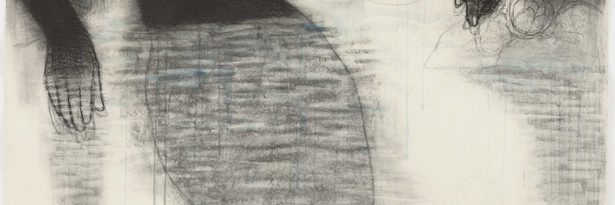 Kerry James Marshall. Study for Blue Water, Silver Moon. 1991. Conté crayon and watercolor on paper, 49  3/4 x 38 1/8&#34; (126.4 x 96.8 cm). The Museum of Modern Art. Purchased with General Acquisitions Funds and funds provided by The Friends of Education of The Museum of Modern Art. © 2010 Kerry James Marshall