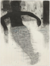 Kerry James Marshall. Study for Blue Water, Silver Moon. 1991. Conté crayon and watercolor on paper, 49  3/4 x 38 1/8&#34; (126.4 x 96.8 cm). The Museum of Modern Art. Purchased with General Acquisitions Funds and funds provided by The Friends of Education of The Museum of Modern Art. © 2010 Kerry James Marshall