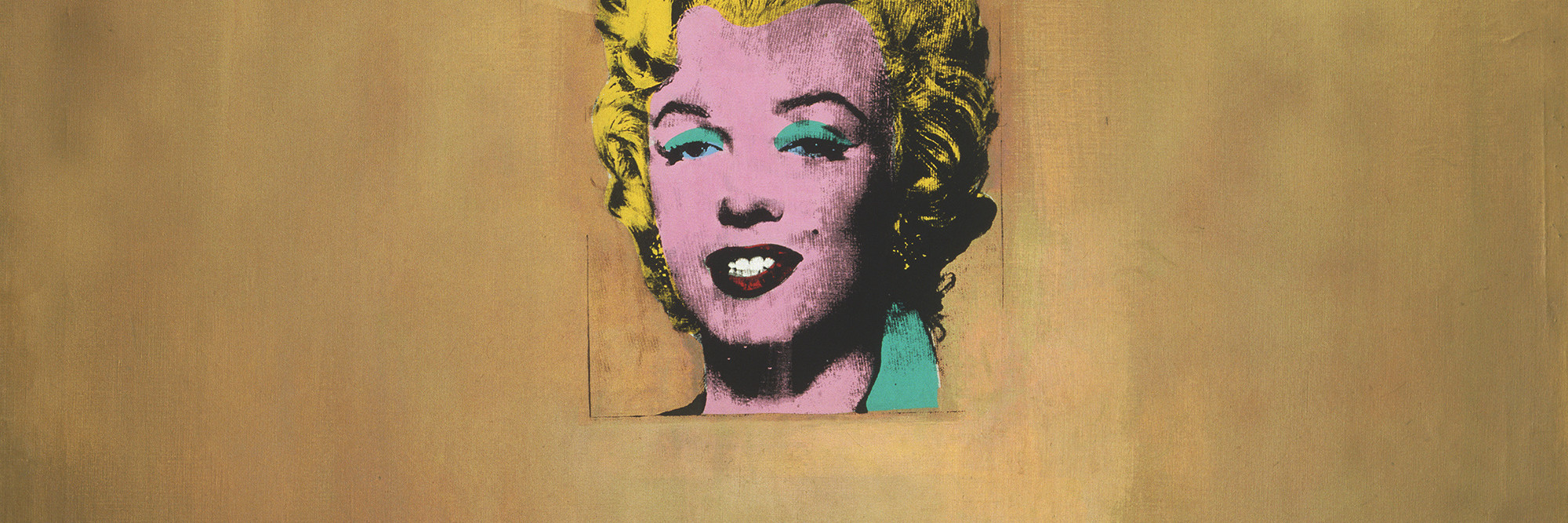 Andy Warhol. Gold Marilyn Monroe. 1962. Silkscreen ink on synthetic polymer paint on canvas, 6&#39; 11 1/4&#34; x 57&#34; (211.4 x 144.7 cm). Gift of Philip Johnson. © 2010 Andy Warhol Foundation for the Visual Arts / Artists Rights Society (ARS), New York