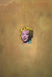 Andy Warhol. Gold Marilyn Monroe. 1962. Silkscreen ink on synthetic polymer paint on canvas, 6&#39; 11 1/4&#34; x 57&#34; (211.4 x 144.7 cm). Gift of Philip Johnson. © 2010 Andy Warhol Foundation for the Visual Arts / Artists Rights Society (ARS), New York