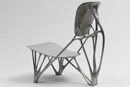 Joris Laarman. Bone Chair. 2006. Aluminum. Manufactured by Joris Laarman Studio, The Netherlands. The Museum of Modern Art. Gift of the Fund for the Twenty-First Century