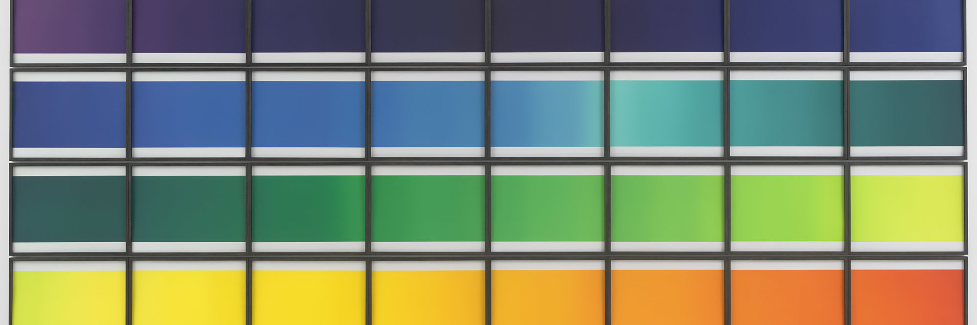 Olafur Eliasson. The Colour Spectrum Series. 2005. Forty-eight framed photogravures, each: 13 9/16 x 17 15/16&#34; (34.5 x 45.5 cm). Publisher and printer: Niels Borch Jensen, Copenhagen. Edition: 18. The Museum of Modern Art, New York. Riva Castleman Endowment Fund. © 2006 Olafur Eliasson