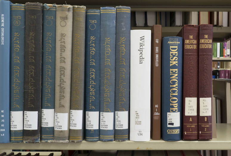 Michael Mandiberg. Print Wikipedia (installation view). 2015. Courtesy of the artist