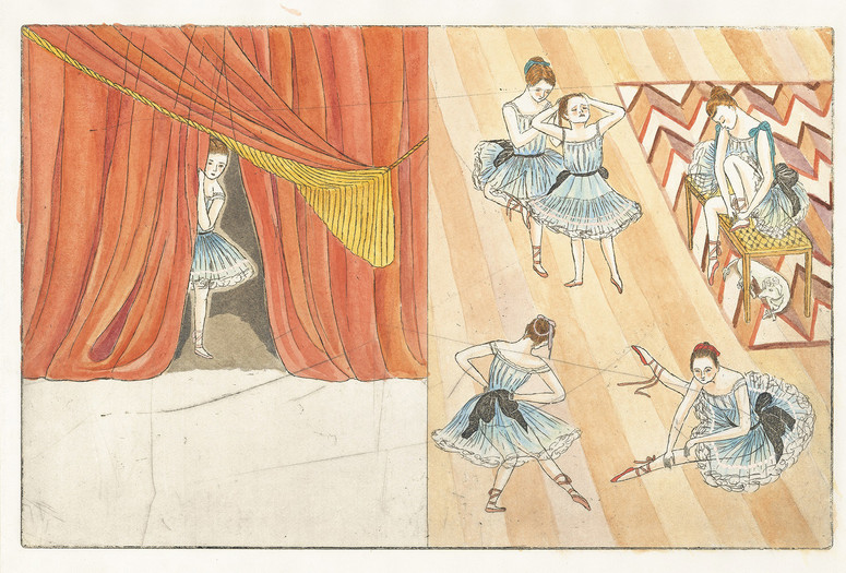 Illustration from What Degas Saw, published by The Museum of Modern Art. Illustration © 2016 Cristina Pieropan