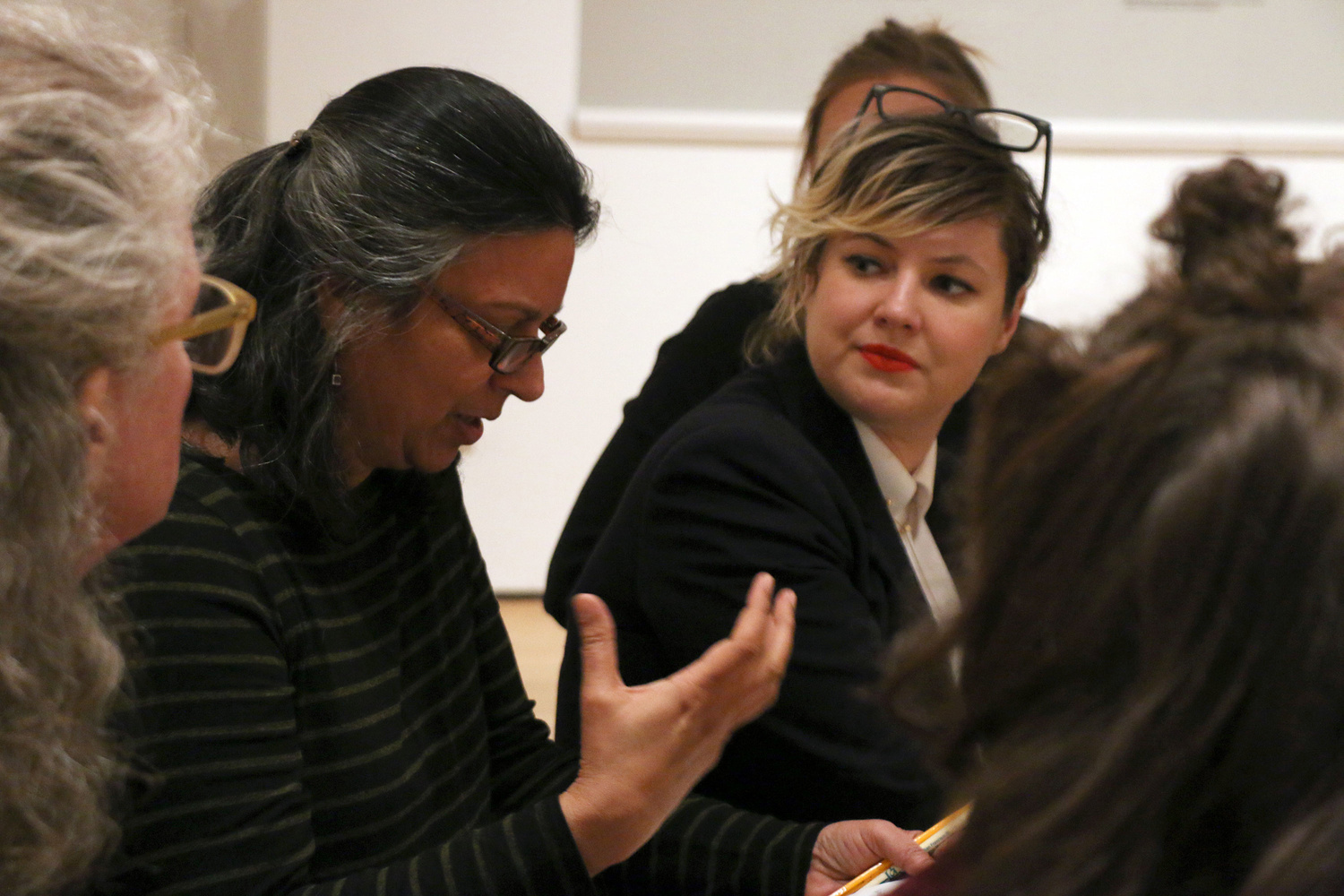 Art and Practice: Karen Finley, April 6, 2015. Photo: Manuel Molina Martagon. © The Museum of Modern Art