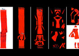 Issey Miyake, Fujiwara Dai. A-POC Queen Textile. 1997. Issey Miyake, Inc., Tokyo. The Museum of Modern Art. Gift of Miyake Design Studio. Composite image by Pascal Roulin