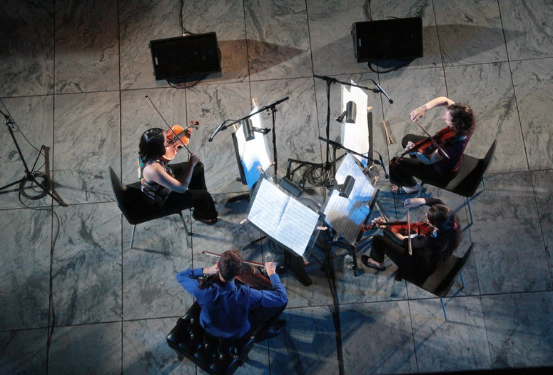 New Juilliard Ensemble String Quartet, 2012. Photo: Ted Sullivan