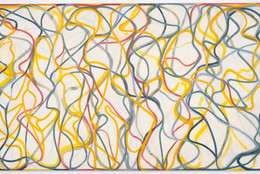 Brice Marden. Study for the Muses (Hydra Version). 1991–95/1997. Oil on linen, 83 × 135″ (210.8 × 342.9 cm). Private Collection. © 2006 Brice Marden/Artists Rights Society (ARS), New York